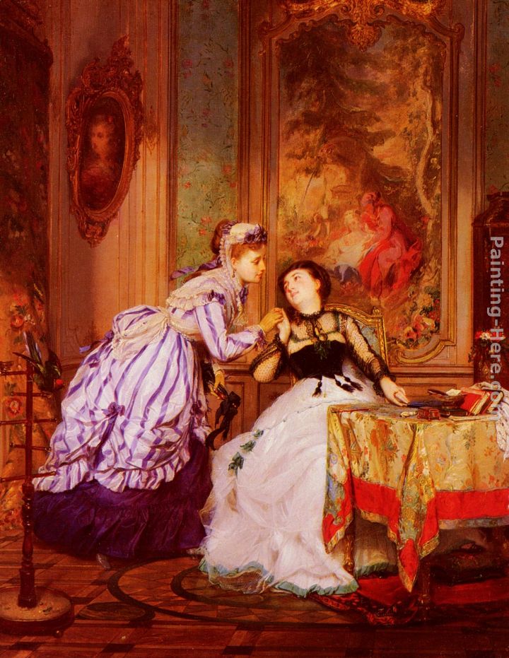 A Warm Reception painting - Charles Edouard Boutibonne A Warm Reception art painting